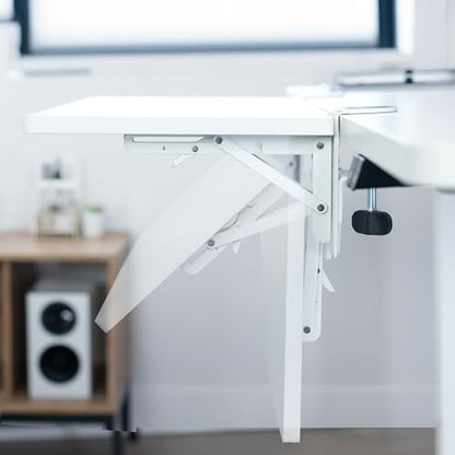 VIVO White Clamp-on 24 x 12 in Desk Extender, DESK-EXT24W