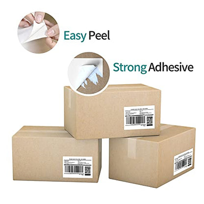 12 Rolls 6000 Pcs 4"x3" 3-Proof Direct Thermal Shipping Labels 1" Core Compatible with Zebra LP2844 ZP450 ZP505 ZD420 GX430T GK420T ZT410 ZD421 and Rollo MUNBYN, 103mmx76mm Thermal Sticker - color: 4"x3"-6000 Labels
