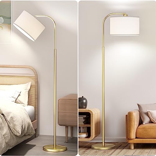 Gold Floor Lamp, Arc Floor Lamps for Living Room - color: Gold