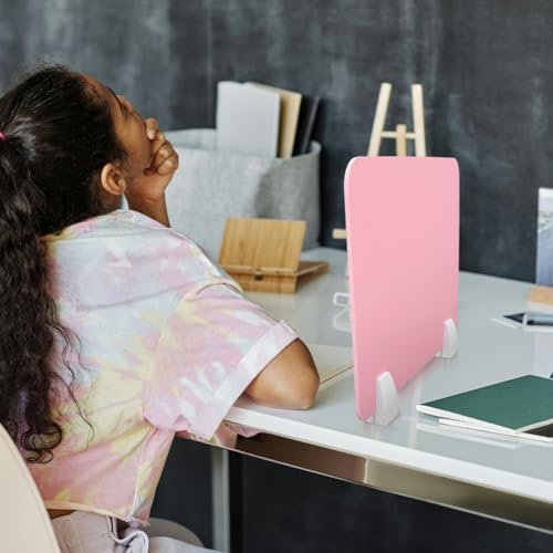 COHEALI 1set Desk Shield Divider Board for Classroom Privacy Self-Standing Sneeze Guard Student Study Barrier Easy to Clean