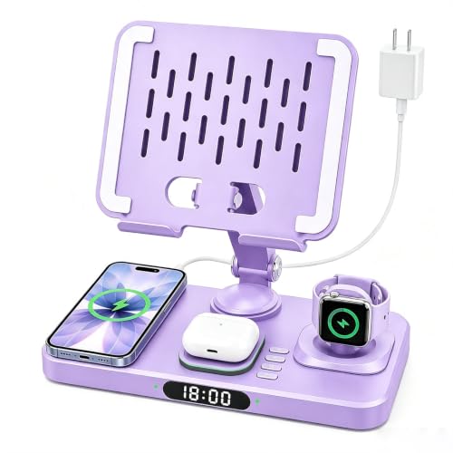 Wireless Charging Station for Apple Devices, Only for Apple Watch Charging - color: Purple