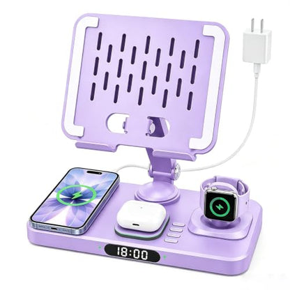Wireless Charging Station for Apple Devices, Only for Apple Watch Charging - color: Purple