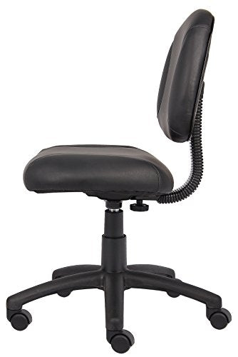 Boss Office Products Posture Task Chair Without Arms in Black, Low-Back (B305)