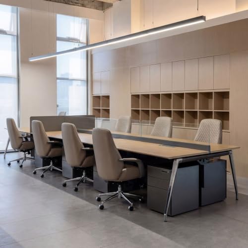High-Back Office Executive Chair Ergonomic Office Chair with Footrest Adjustable Swivel with Lumbar Support Armrest for Home - color: White