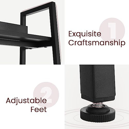 BATHWA 5 Tier Book Shelf, Black Industrial Open Wood and Metal Ladder Bookshelf, 59''H 24''W Wooden Ladder Shelf for Small Places, Living Room, Bedroom - color: Black, size: 1pack-59"H x 23.6"L x 13.8"D