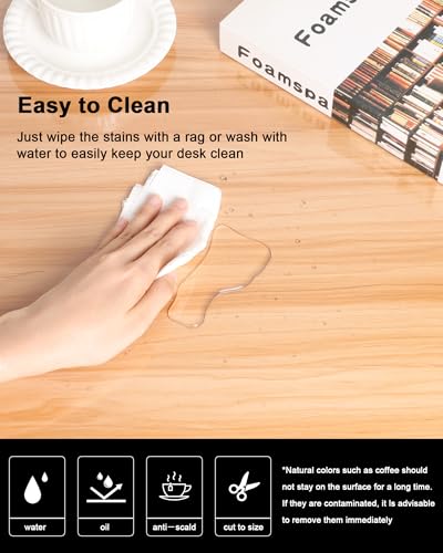 Clear Table Cover Protector 20 x 36 Inch, 2mm Thick - color: Clear, size: 36" x 20"