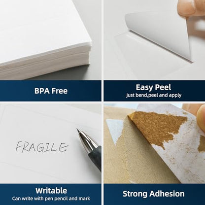 500 Sheets 5000 Pcs 2”x4” 10 Up Shipping Address Labels Compatible with Laser and Inkjet Printers, 2x4 10 Per Page Strong Adhesive Internet Mailing Shipping Labels - size: 2"x4"---500P