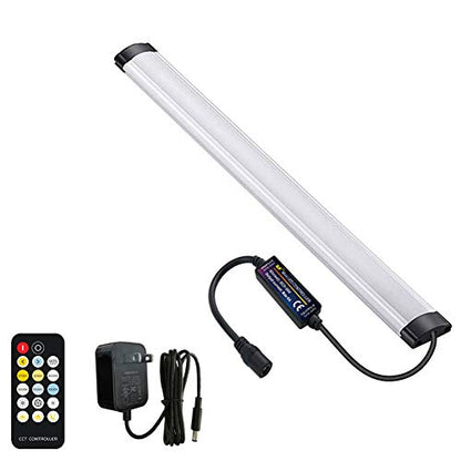 Dimmable Under Cabinet Lighting, Color Temperature Changing LED Light Bar, Daylight to Warm White Lights, Remote Control Lamp for Desk, Counter, Closet, Room, Shelf (12 Inch) - size: 12 Inch