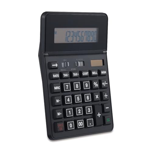 Staples 12-Digit Desktop Calculator, Black, Battery and Solar Power, TR290/ST290-CC - size: 1 Pack, style: 12-Digit