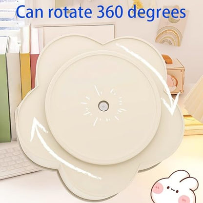 Desk Pencil Pen Holder - 5 Slot 360 Degree Rotating Desk Pen Organizer for Desktop Storage Stationery Supplies Cup Pot-Green - color: Green