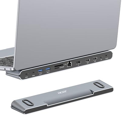 Acer Docking Station 3 Monitors, Laptop Docking Station Stand with 2HDMI+DP