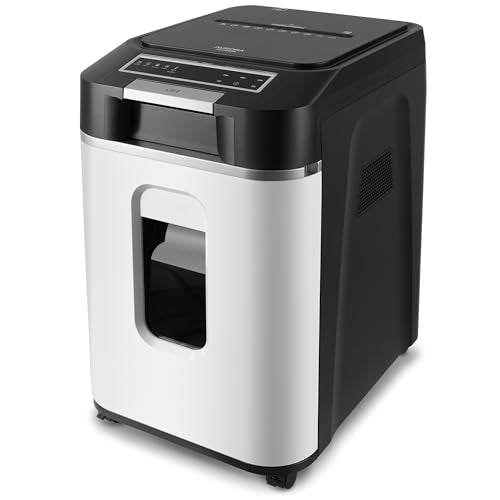 Aurora Commercial Grade 220-Sheet Auto Feed High Security Micro-Cut Paper Shredder/ 60 Minutes/Security Level P-5 - size: 220 Sheet AutoFeed MicroCut
