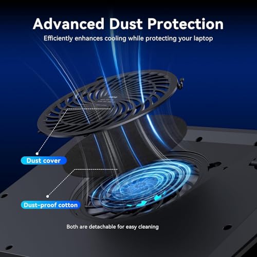 llano Gaming Laptop Cooler, V12 Laptop Cooling Pad Stand