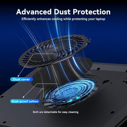 llano Gaming Laptop Cooler, V12 Laptop Cooling Pad Stand