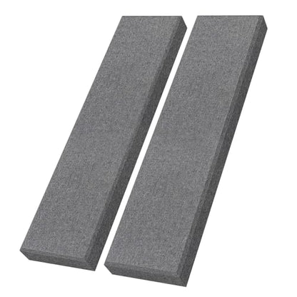 2 Pack Fiberglass Acoustic Panels 48"x12"x2" Soundproof Panels, Heather - color: Heather
