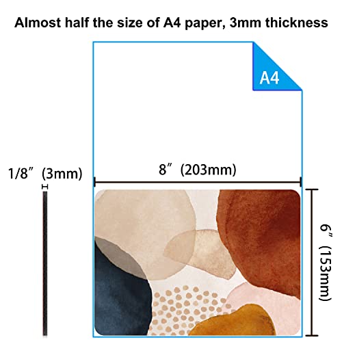 Audimi Small Mouse Pad 6 x 8 Inch, Mini Mouse Pad Thick for Laptop Wireless Mouse Home Office Travel, Portable & Washable (Abstract Stone) - color: Abstract Stone