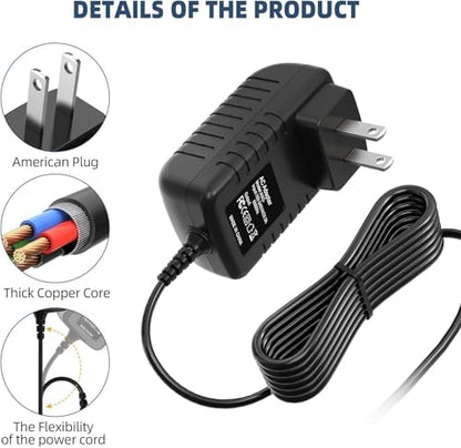 Guy-Tech 12V AC/DC Adapter for CHEECENT CR202 CR102 Wireless Print Server 12VDC DC12V 12volt 12.0 Volts Power Supply Cord Charger Cable Mains