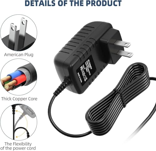 Guy-Tech 12V AC/DC Adapter for CHEECENT CR202 CR102 Wireless Print Server 12VDC DC12V 12volt 12.0 Volts Power Supply Cord Charger Cable Mains