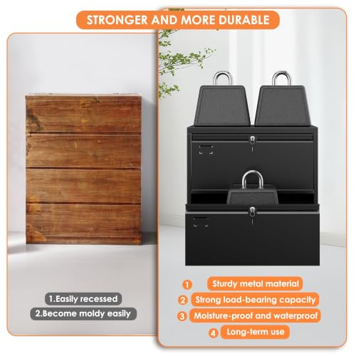 METAN 2 Drawer Lateral File Cabinet with Lock, Assembly Required