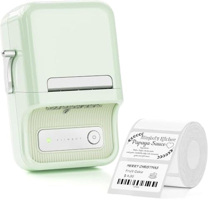 NIIMBOT B21 Label Maker, 2 Inch Portable Inkless Label Machine, Mint Green - color: Mint Green