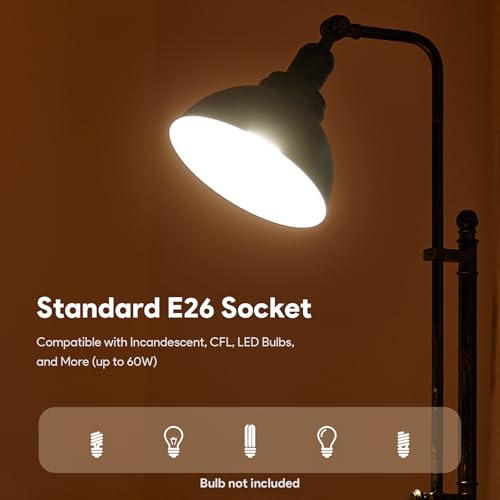 VONLUCE Industrial Floor Lamp 65", Adjustable Standing Lamp for Living Room - color: Aged Bronze