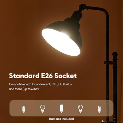 VONLUCE Industrial Floor Lamp 65", Adjustable Standing Lamp for Living Room - color: Aged Bronze