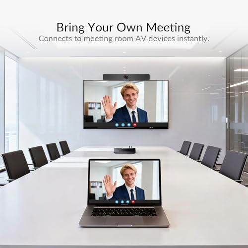 AV Access Conference Docking Station, 4K Presentation Switch System | Screen Mirroring, HDMI & USB C 4K Input, Hybrid Conference System, 3 USB 3.0 Ports for Webcam and Speakerphone