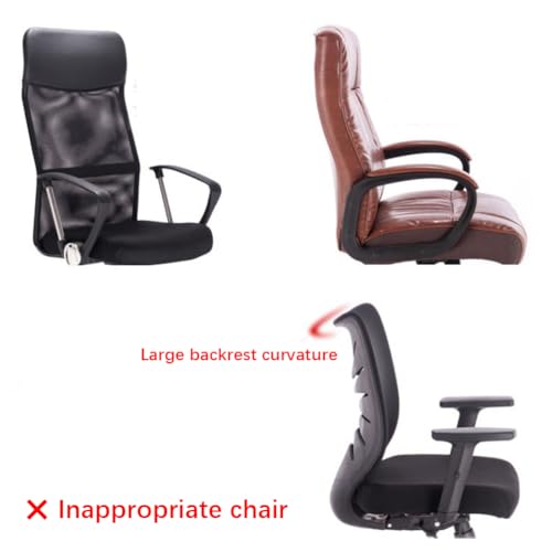 Universal Office Chair Headrest Attachment,Ajustable Height Angle Desk Chair Neck Support Pillow,Clip on Executive Chair Mesh Head Rest (Grey-Black Back,clamp Inner Diameter 0.87"/2.2 cm) - color: Grey-black Back, size: clamp inner diameter 0.87"/2.2 cm