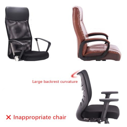 Universal Office Chair Headrest Attachment,Ajustable Height Angle Desk Chair Neck Support Pillow,Clip on Executive Chair Mesh Head Rest (Grey-Black Back,clamp Inner Diameter 0.87"/2.2 cm) - color: Grey-black Back, size: clamp inner diameter 0.87"/2.2 cm