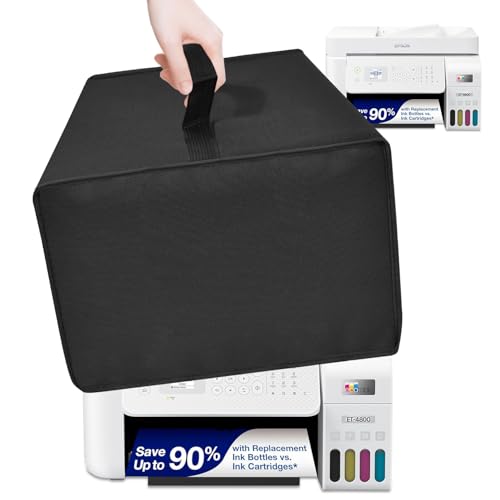 Printer Dust Cover for Epson EcoTank ET-4800 Printer (Black) - color: Black