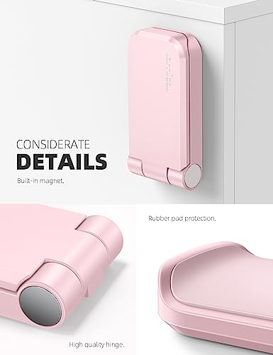 Lamicall Headphone Stand, Sticky Headset Hanger, Adhesive Headphone Holder | Headset Hook Mount Clip Under Desk, Earphone Clamp for Airpods Max, HyperX, Sennheiser, Pink - style: Pink - One Pack