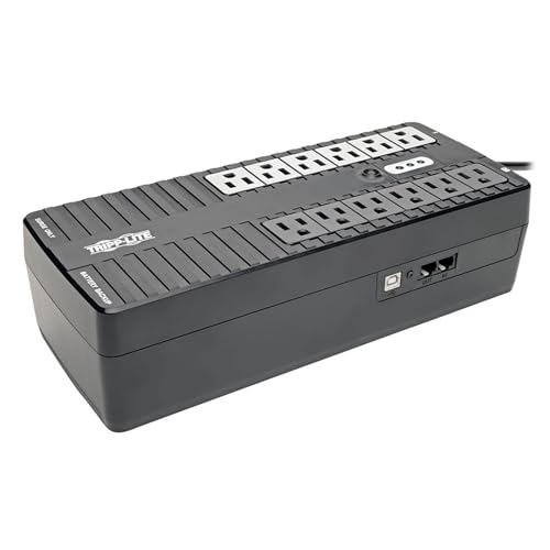 Eaton Tripp Lite Series INTERNET900U Small UPS Battery Backup & Surge Protector, 900VA / 480W, 12 Outlets, Computer Uninterruptible Power Supply Units for PC, 3-Year Warranty & $100,000 Insurance - style: 900VA