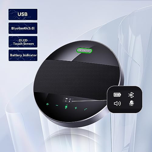 Tenveo 3X Optical Zoom 1080P 60FPS PTZ Conference System with 93°Wide-Angle Lens and MagiCall Bluetooth Speakerphone, Video Output via USB 3.0/HDMI/RS485/RS232, Ideal for Large Meetings - size: 4X Zoom/USB3.0/HDMI/MagiCall
