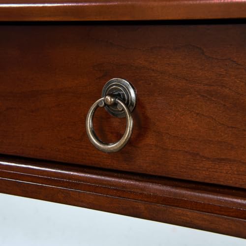 Solid Wood Writing Desk with 3 Drawers, 47"W Large Secretary Table - size: 47.2"W