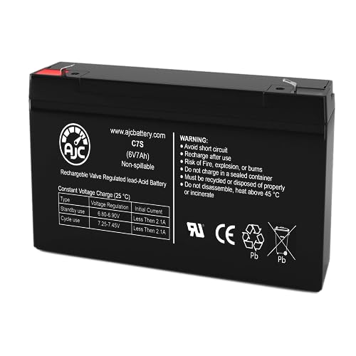 AJC Battery Compatible with Eaton Evolution 1150 VA Rackmount 1U 6V 7Ah UPS Battery