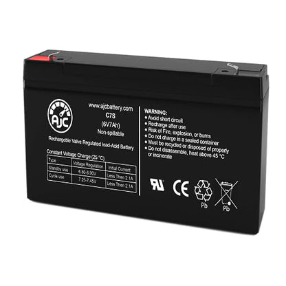 AJC Battery Compatible with Eaton Evolution 1150 VA Rackmount 1U 6V 7Ah UPS Battery