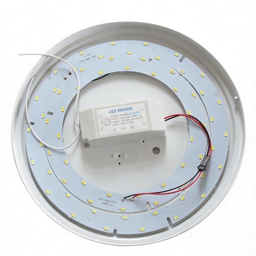Ledy 33w Led Ceiling Light Fixtures Retrofit Board Replacement Panel 9.84 Inch 3630lm Light Bulb Replace Incandescent Fluorescent Bulb Round Tube (Warm White)