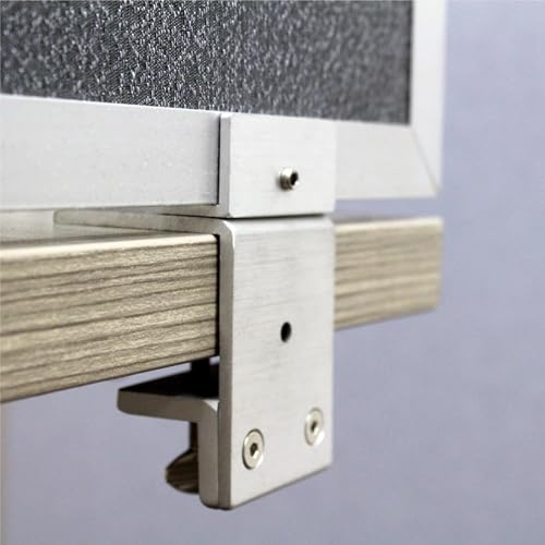 OBEX Acoustic Mounted Screen Privacy Panel Table Top Separator, Sound Blocking Desk Divider (Graphite, 18" X 36") - color: Graphite, size: 18"H X 36"W