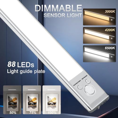 6 Pack Under Cabinet Lighting, 12in Rechargeable Motion Sensor Light Indoor - size: 12inch-6pack