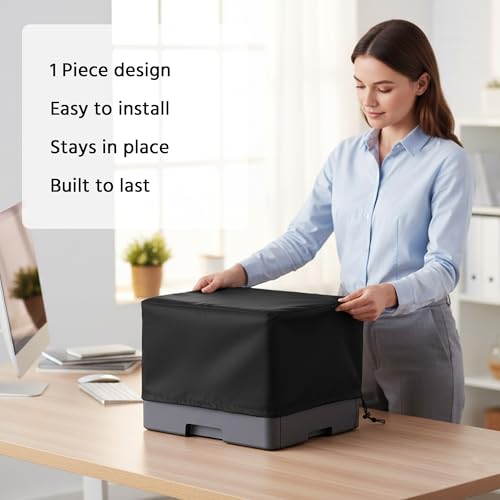Printer Dust Cover Heavy Duty Case Compatible with Canon imageCLASS LBP325dn/LBP247dw/MF262dw/Compatible with Brother Monochrome Laser HL-L2395DW/HL-L2380DW/DCP-L2520DW -17.7Wx15.7Dx11.8H in - size: 17W x15D x11H