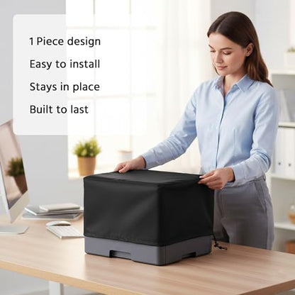 Printer Dust Covers, Water Proof Printer Covers Compatible with HP Canon Epson Brother, Universal Black Case Protector for Printers (19Wx15Dx10H) - size: 19W x15D x10H