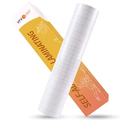 HTVRONT Clear Self-Adhesive Laminating Vinyl Roll 12x30 FT - size: 30ft
