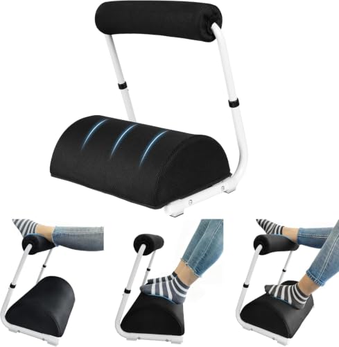 Adjustable Foot Rest Under Desk Footrest Wide Leg Rest 3 Height Positions with Detachable Foam Cushion for Desk Office Gaming Chairs - size: Hemi-cylinder