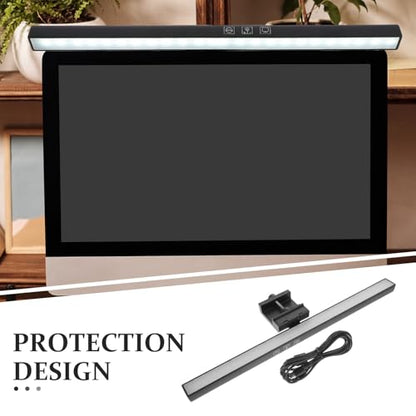 Toddmomy Dimmable Blue Light Filter Monitor Light Bar USB Powered Computer Screen Lamp with Touch Control Eye Protection for Home Office Desktop Use