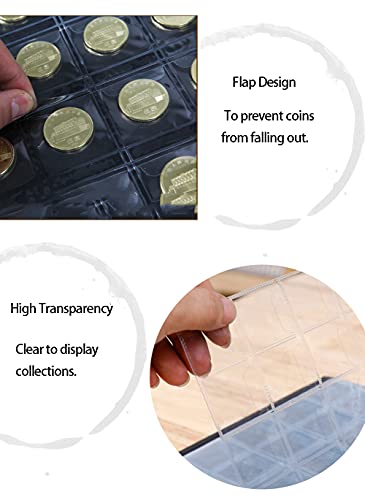 AITIME 2 in 1 Coin Collection Book Album Holders for Collectors - color: 2 in 1 Binder