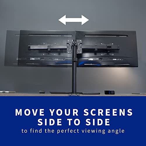 VIVO Black Dual VESA Bracket Adapter, Up to 27 in Screens, MOUNT-VW02A