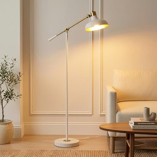 Brightech Wyatt Cream with Gold Interior Shade - color: Cream