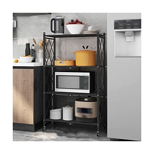 Modern 4-Tier Mobile Printer Stand Utility Cart Office Fax Machine Scanner Stand for Home Office Kitchen Organizer Storage - color: B