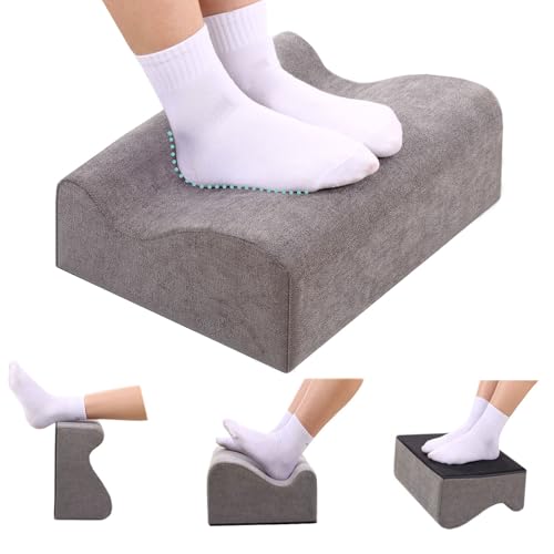 Work Foot Rest Under Desk,Comfort Foot Rest for Couch | Foot Rest For Under Desk at Work,At Soft Ergonomic Footrest,Support Foot Pillow,Heel Chair,Leg Elevation Pillow Dark gray - color: Dark Gray