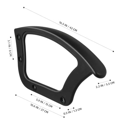 Office Chair Arm Rest Ring Replacement Part 2 Pieces Black